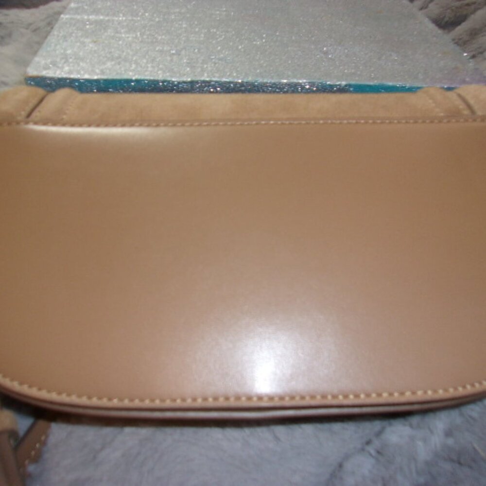 E-106 ZARA SPLIT SUEDE/LEATHER CROSSBODY BAG - Picture 5 of 14